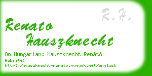 renato hauszknecht business card